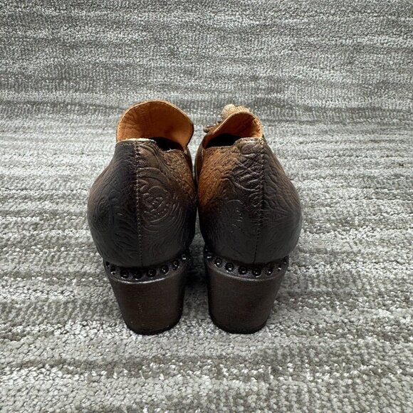 Spring Step L'Artiste Noora sz 11 Women's Pump style shoes Floral Design Brown - Picture 5 of 8